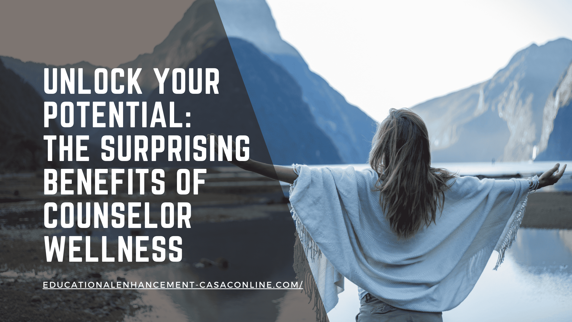 In the image we see an addiction counselor with outstrecthed arms because she just finished the freeCASAC training on the benefits of counselor wellness.