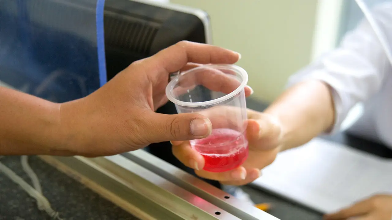 methadone Image of a person receiving their daily dose of methadone raises awareness and promotes recovery