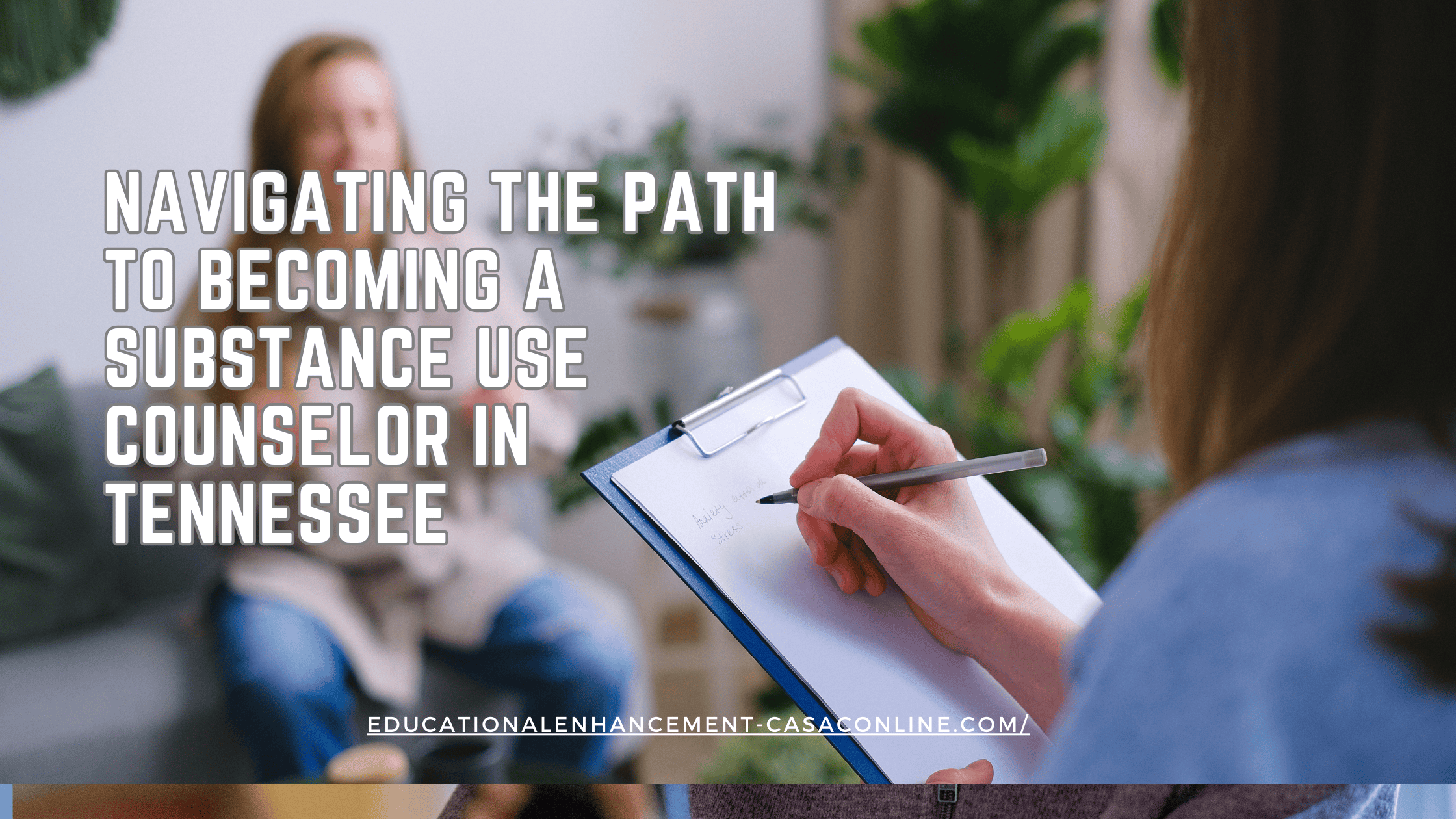 A women practicing her substance use counseling skills after working to become a drug counselor in Tennessee with EECO online training program. 