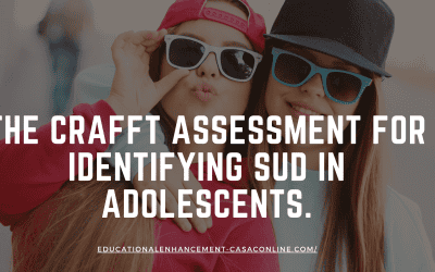 The CRAFFT Assessment for Identifying SUD in Adolescents.