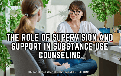The Role of Supervision and Support in Substance Use Counseling