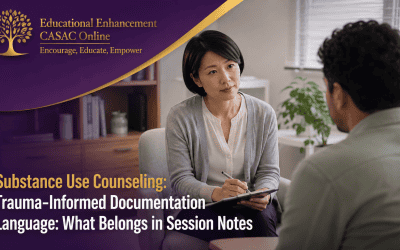 Substance Use Counseling: Trauma-Informed Documentation Language: What Belongs in Session Notes