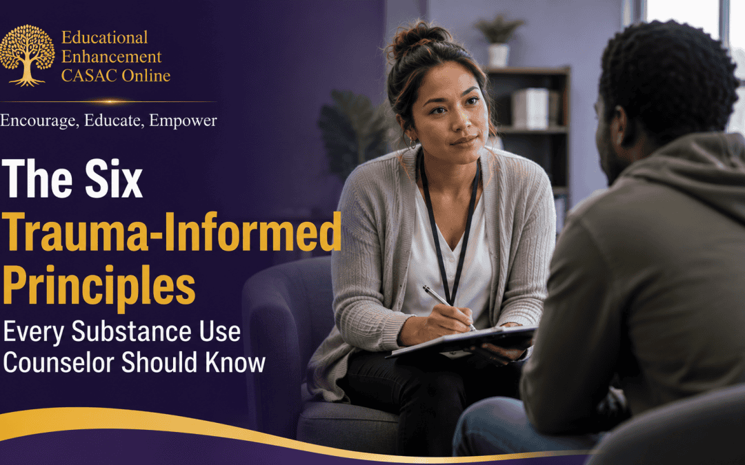 The Six Trauma-Informed Principles Every Substance Use Counselor Should Know